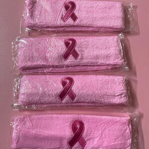 Pink Awareness Headbands Set